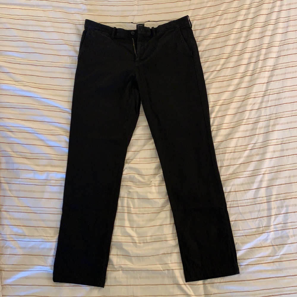 J.Crew, 770 black chinos, 34/32